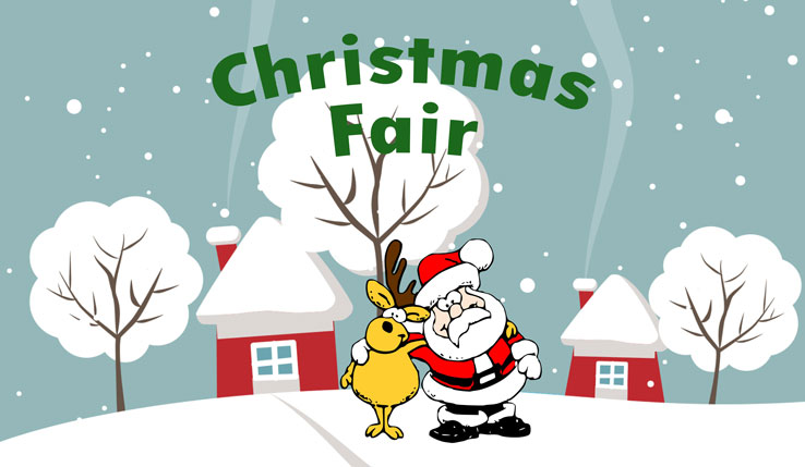 Christmas Fair - Father Christmas & snow